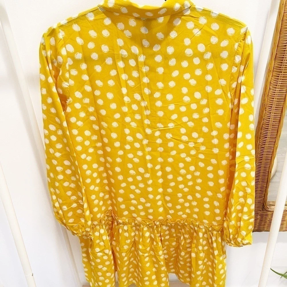 QED London Shirt Dress with Tiered Hem - US 4